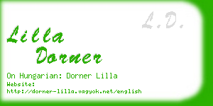 lilla dorner business card